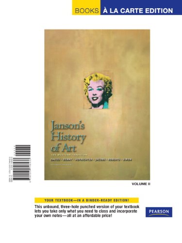 Janson\'s History of Art: Western Tradition, Volume 2, Books a la Carte Edition (7th Edition)