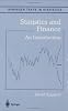 Statistics and Finance: An Introduction (Springer Texts in Statistics)