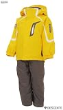 DESCENTE(デサント) キッズ ボーイズ スキーウェア DJR-020KF YEL/イエロー×チャコールグレー