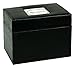 C.R. Gibson Black Gourmet Recipe Box, with Tab Dividers and Coordinating Recipe Cards, 53pc, 6.5'' W x 4.75'' H x 4.25'' D