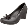 crocs Women's Lydia Wedge,Black/Black,8 M US