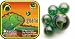 Mega Marbles - IGUANA MARBLES NET (1 Shooter Marble, 24 Player Marbles & 2 Display Rings)
