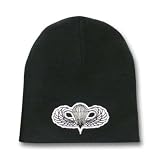 New Black Plain Airborne Beanie