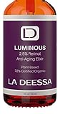 Powerful 2.5% Retinol Serum & Moisturizer Penetrates Deeply, Increases Collagen & Elasticity, Reduces Hyper Pigmentation, Fine Lines, Wrinkles, Repair