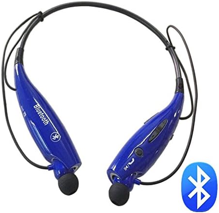 Best Change Universal HV-800 Wireless Bluetooth Handsfree Headset Earphone for iPhone LG - BlueBlack - (Retail Box)