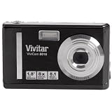 Vivitar V7022 7MP Black Digital Camera 4X Zoom