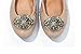 Vintage Style Shoe Clips Caroline Brushed Gold