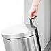 Brabantia Pedal Bin FlatBack, for Paper, Plastic/ Stainless Steel Matt, 40l, 482021