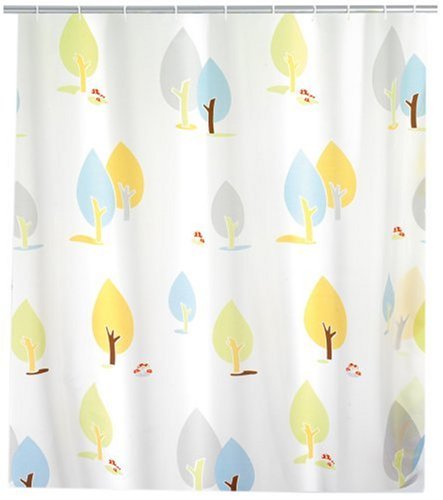 WENKO 19164100 Duschvorhang Autumn - hochwertiges Textilgewebe, 180 x 200 cm Preisvergleich
