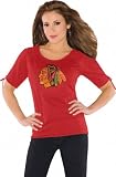 Chicago Blackhawks Women's Slit Shoulder Top from Touch by Alyssa Milano