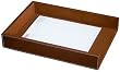 Rustic Brown Leather Legal Tray