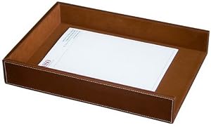 Rustic Brown Leather Legal Tray