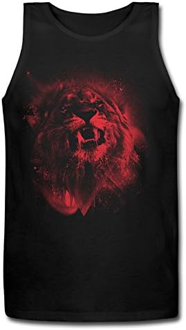 Gentleman Lion Galaxy Sport Black Mens Vest
