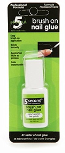 5 Second Brush On Nail Glue 0.2 oz