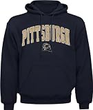 Pittsburgh Panthers Navy Acid Washed Mascot Hooded Sweatshirt
