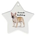 French Bulldog Ornament (Star)