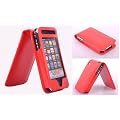Red PU Leather Flip Skin Case Cover For Apple iPhone 3G 3GS