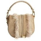 Badgley Mischka Micol Croco Small Shoulder