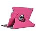 Battery--World New Rose iPad 3 3rd (Compatible with Ipad 2) Magnetic Smart Cover Leather Case Rotating 360 Stand----Popular Ruffle Style