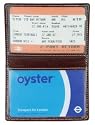 Leather Oyster Card Case in Chestnut Brown by Julie Slater