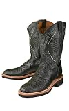 Lucchese TN1076 Caiman Crocodile Cowboy Boots Mens B (Narrow) - Black