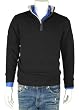 Boss Style Mens Legend Zip Sweater with a Soft Touch and Nice Look Zip Neck Sweaters for Men Black