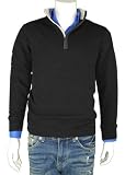 Boss Style Mens Legend Zip Sweater with a Soft Touch and Nice Look Zip Neck Sweaters for Men Black