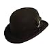 Scala Men's Wool Felt Derby Hat Chocolate