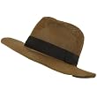 Light Vent Beach Sun Visor Fedora Trilby Hat Brown