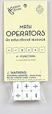 Bag of 6 Math Operator Dice, 4 functions (+,-,X,/)