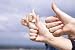 Hands Showing Success - 24W x 16H - Peel and Stick Wall Decal by Wallmonkeys