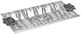 Arthur Court Auburn University Collegiate 6 X 12 Serving Tray