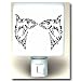Shark Abstract Fancy Ceramic Square Nighlight