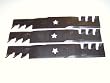 Set OF 3, Mulching Blades Replace 180054, 173921, or 193920 Blades, 48" Deck on Craftsman, Poulan, Husqvarna