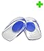 HealthyNees Medical Grade Gel Heel Pad Silicone Cups Ankle Heel Pain Relief Cushion Shock Absorb Support (Blue)