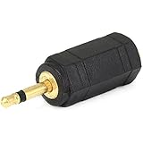 Monoprice 107121 2.5mm Mono Plug to 3.5mm Mono Jack Adaptor, Gold Plated
