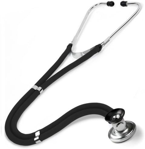 Black Sprague Dual Tube Medical Stethoscope by Nurses Store