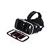 Glyby 3D VR Virtual Reality Glasses Headset with Head-mounted Headband and NFC Tag for 3.5-6.0 Inch Google, iPhone, Samsung Note, LG Nexus, HTC, Moto Smartphones