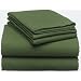 Pinzon 160-Gram Solid Flannel Queen Sheet Set, Olive