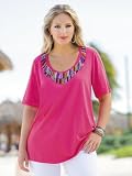 Ulla Popken Multi Bead Knit Top
