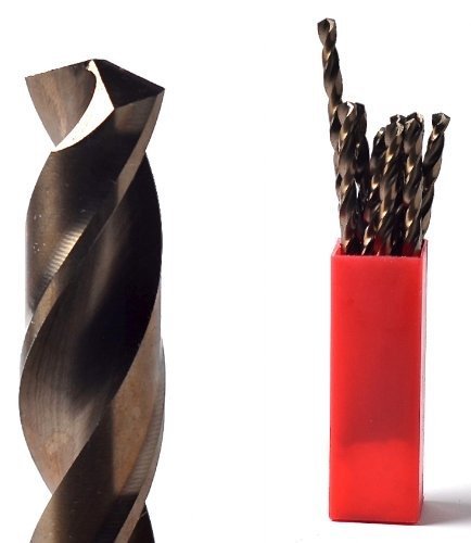 TTP HARD drills Bit 3/8-Inch, 1 X Imperial Drill Bit Cobalt For Drilling Harder Metals Stainless Chrome Aluminum Cast Iron