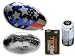 Mach Airship Accessory Bundle Incl Airship America Blimp & Saucer Balloons, 3V & 9V Battery
