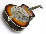 Round Neck Dobro Resonator Guitar - Acoustic/Electric