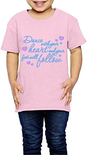 Dance With Your Heart Heavy Cotton Short Sleeve T Shirts Girls'