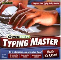New Quickstart Typing Master Typing Pc Software Windows Xp Vista 8X Cd-Rom Drive Pentium 500 Mhz
