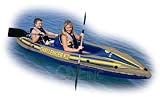 Intex Challenger K2 2 Person Kayak Set, 2008 Model# 68306E with higher 350 lbs payload & new cargo-net