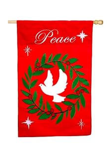 Regular Sized Flag Holiday Peace Dove