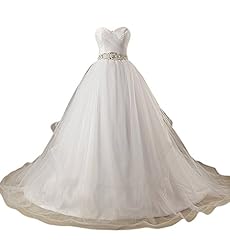 2016 Tulle  Wedding Dress  With Rhinestones