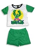 Hulk - Toddler Boys Shorty Pajamas, White, Green