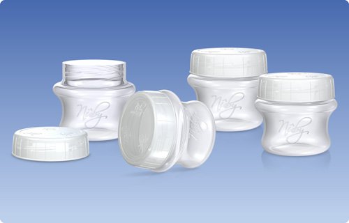Nuby Natural Touch 4-Pack Store N Feed Breastmilk Storage Containers